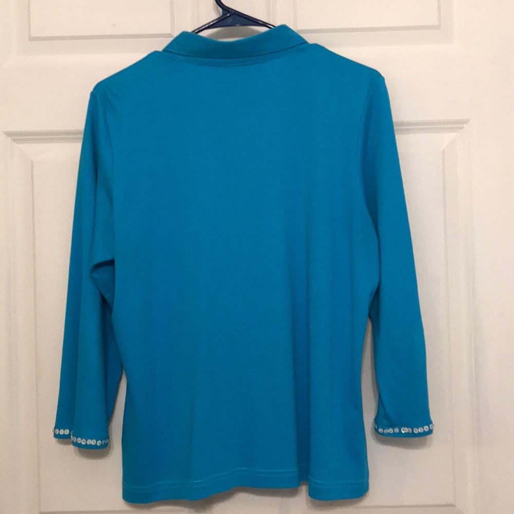Ann Trinity - Beautiful Blue Shirt/Jacket 🦋 NWOT - Picture 6 of 9